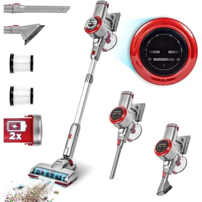 Aspirateur sans fil Duronic VC28 220W avec 2 batteries et filtre HEPA Aspirateur sans fil Duronic VC28 220W avec 2 batteries et filtre HEPA