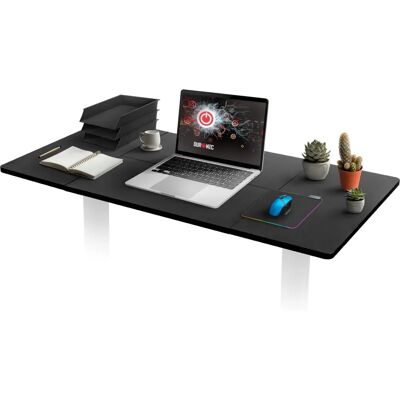 Surface de Bureau Duronic TT160 - 160x60cm, Noir - Compatible avec TM51/TM61 - Publicité Surface de Bureau Duronic TT160 - 160x60cm, Noir - Compatible avec TM51/TM61 - Publicité