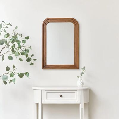 Unknown - Dark Wood Arched Frame - 50x70cm - Wall Mirror Unknown - Dark Wood Arched Frame - 50x70cm - Wall Mirror