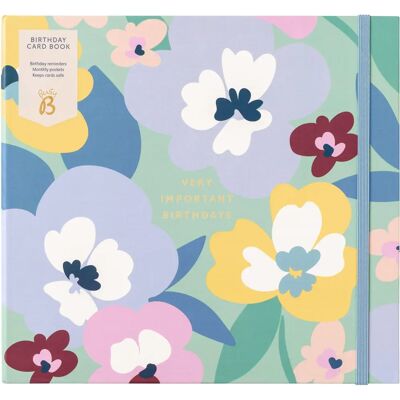 Busy B Floral Birthday Card Book - Greeting Card Book Busy B Floral Birthday Card Book - Greeting Card Book