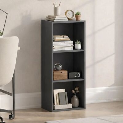Vida Designs Grau 3-Etagen Bücherregal - Modernes Trapezregal Vida Designs Grau 3-Etagen Bücherregal - Modernes Trapezregal