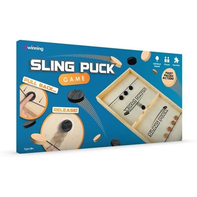 Menkind Sling Puck Unisex - Wooden Tabletop Game - 58cm Menkind Sling Puck Unisex - Wooden Tabletop Game - 58cm