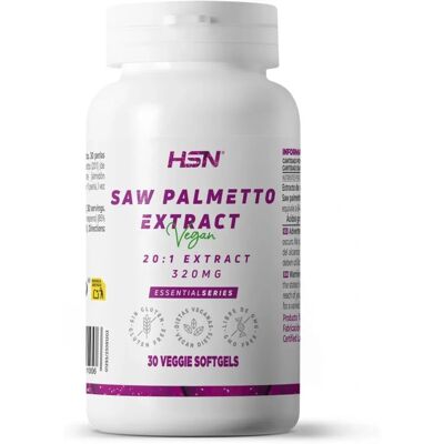 HSN Cápsulas Veganas - Extrato de Saw Palmetto 320mg - Suplemento Alimentar HSN Cápsulas Veganas - Extrato de Saw Palmetto 320mg - Suplemento Alimentar