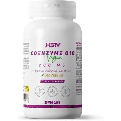 HSN Coenzima Q10 200mg - Alta Potência - Cápsulas Vegetarianas HSN Coenzima Q10 200mg - Alta Potência - Cápsulas Vegetarianas