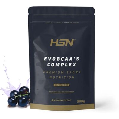 HSN Evobcaa's complexo - Aminoácidos veganos - Groselha preta - Suplemento de aminoácidos HSN Evobcaa's complexo - Aminoácidos veganos - Groselha preta - Suplemento de aminoácidos