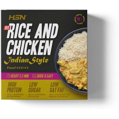 HSN Estilo 'Fit' Arroz com Frango ao Curry - Prato Pronto HSN Estilo 'Fit' Arroz com Frango ao Curry - Prato Pronto