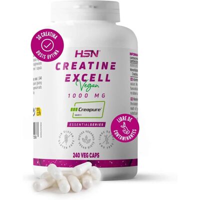 HSN Creatina Monoidrato 1000mg - Vegano, Dose Alta HSN Creatina Monoidrato 1000mg - Vegano, Dose Alta