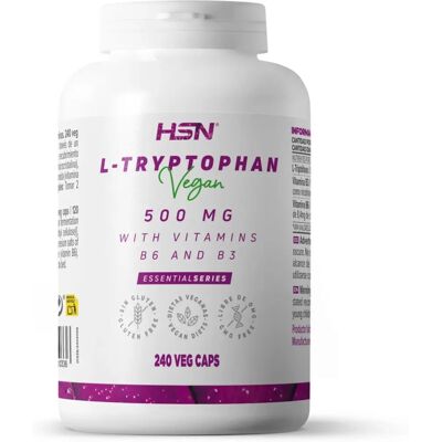 HSN | L-Triptofano Vegano 500mg - Suplemento Alimentar HSN | L-Triptofano Vegano 500mg - Suplemento Alimentar