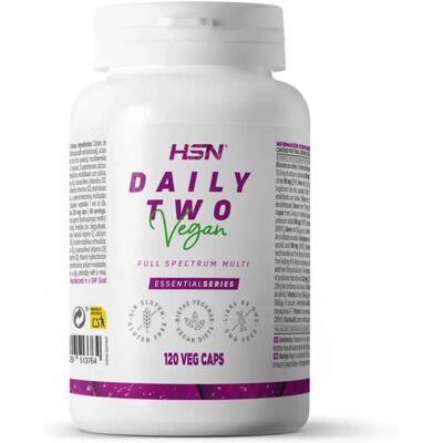 HSN Dosis Diaria Dos Multivitamínico - Vegano, 120 Cápsulas HSN Dosis Diaria Dos Multivitamínico - Vegano, 120 Cápsulas