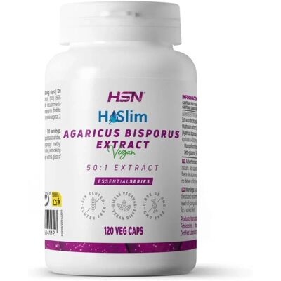 HSN Extracto de Agaricus bisporus - Bloqueador de grasas vegano - 400mg 120 Veg Caps HSN Extracto de Agaricus bisporus - Bloqueador de grasas vegano - 400mg 120 Veg Caps