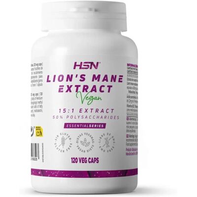 HSN Extrato de melena de leão - 15x concentrado vegan cápsulas HSN Extrato de melena de leão - 15x concentrado vegan cápsulas