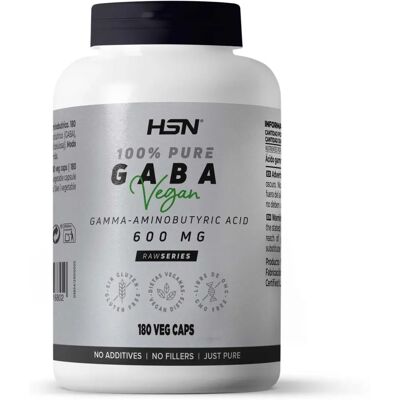 HSN 600mg GABA Cápsulas Veganas - Suplemento HSN 600mg GABA Cápsulas Veganas - Suplemento