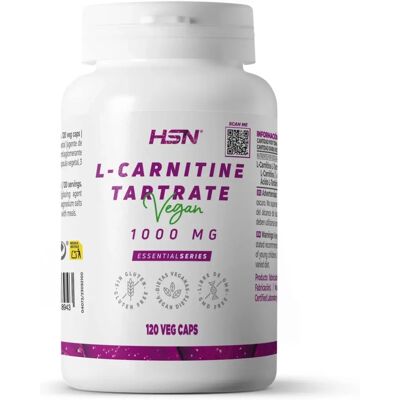 HSN L-Carnitine Tartarate 1000mg - Cápsulas Veganas - Suplemento Alimentar HSN L-Carnitine Tartarate 1000mg - Cápsulas Veganas - Suplemento Alimentar