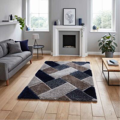 Think Rugs Olympia 2239 Grey/Navy - 80 x 150 Rug Think Rugs Olympia 2239 Grey/Navy - 80 x 150 Rug