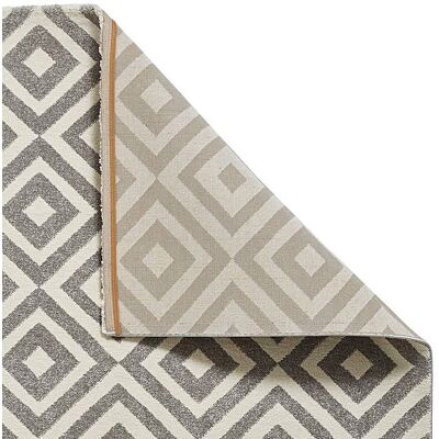 Think Rugs BRK89 Grey/White Rug - Geometric Pattern Think Rugs BRK89 Grey/White Rug - Geometric Pattern