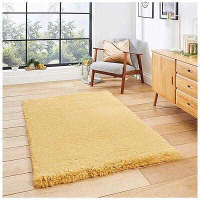 Think Rugs Mustard Super Teddy - Shaggy Rug - 60 x 120 cm Think Rugs Mustard Super Teddy - Shaggy Rug - 60 x 120 cm