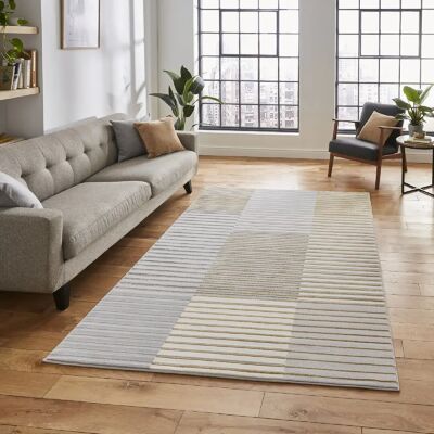 Apollo 2681 Metallic Yarn Rug Grey Gold - Rug Apollo 2681 Metallic Yarn Rug Grey Gold - Rug