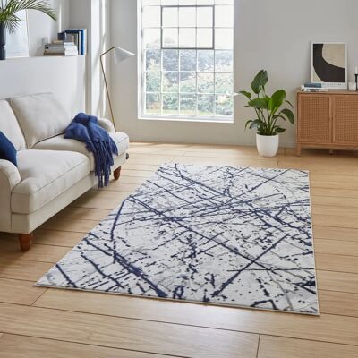 Artemis - B8403A - Blue Silver - Metallic Effect Yarn - Rug Artemis - B8403A - Blue Silver - Metallic Effect Yarn - Rug
