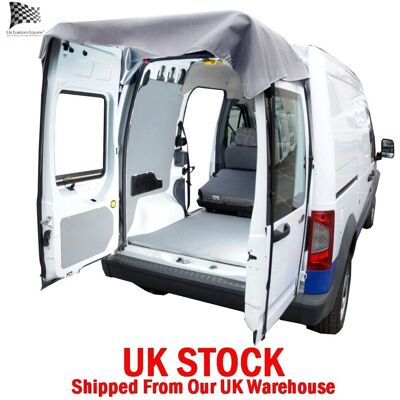 UK Custom Covers - Ford Transit Connect Rear Door - Grey - Awning Cover UK Custom Covers - Ford Transit Connect Rear Door - Grey - Awning Cover