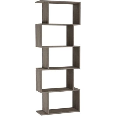 URBN Living - Oak 5 Tier - S-Shaped - Display - Bookcase URBN Living - Oak 5 Tier - S-Shaped - Display - Bookcase