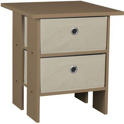 URBN Living - 2 Drawer Bedside Table - Oak - Bedside Table URBN Living - 2 Drawer Bedside Table - Oak - Bedside Table