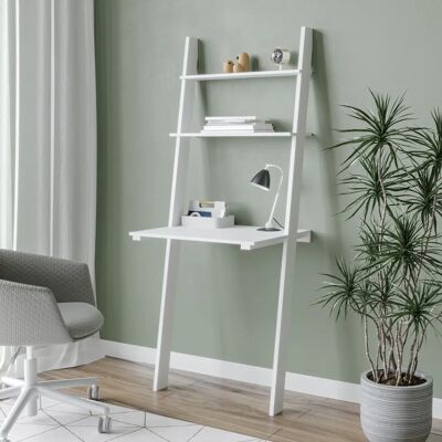 Unbranded - Ladder Desk - White - Computer Desk Unbranded - Ladder Desk - White - Computer Desk