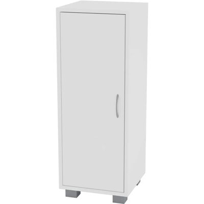 Unbranded - 1 Door Wooden Cabinet - White Unbranded - 1 Door Wooden Cabinet - White