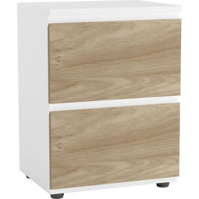 Skagen - 2-Drawer Bedside Cabinet - White - Bedside Cabinet Skagen - 2-Drawer Bedside Cabinet - White - Bedside Cabinet