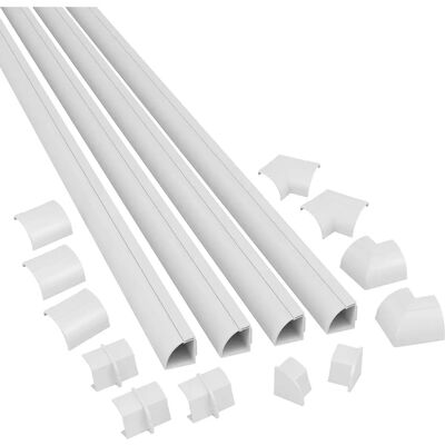 D-line Canalina Mezza Tonda - Gaine pour câbles - 4 x 1 m - Publicité D-line Canalina Mezza Tonda - Gaine pour câbles - 4 x 1 m - Publicité