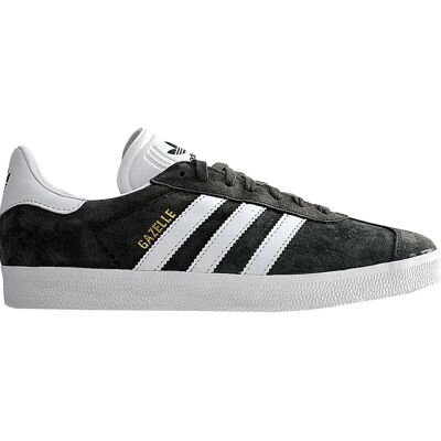 Adidas Gazelle Heren Grijze Leren Sneakers - Schoenen Adidas Gazelle Heren Grijze Leren Sneakers - Schoenen