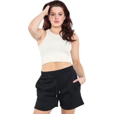 Enzo Womens Sweat Shorts - Black - Size Large - Sweat Shorts Enzo Womens Sweat Shorts - Black - Size Large - Sweat Shorts