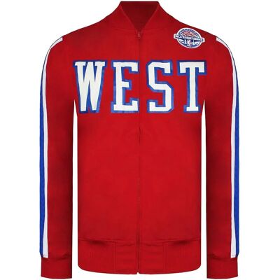 Mitchell & Ness NBA All-Star Game Long Sleeve Mens Red Track Jacket - S Mitchell & Ness NBA All-Star Game Long Sleeve Mens Red Track Jacket - S