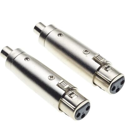 Keple - KEP3678 - XLR macho 3 pinos para RCA fêmea - Adaptador Keple - KEP3678 - XLR macho 3 pinos para RCA fêmea - Adaptador