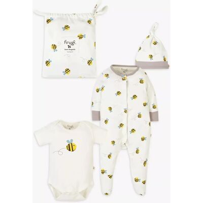 Frugi Organic Baby Gift Set Buzzy Bee - Baby 0-3 Months Frugi Organic Baby Gift Set Buzzy Bee - Baby 0-3 Months