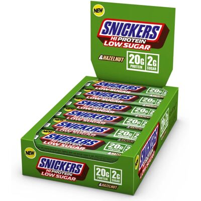 Snickers Haselnuss Low Sugar High Protein Riegel - Protein Bar Snickers Haselnuss Low Sugar High Protein Riegel - Protein Bar