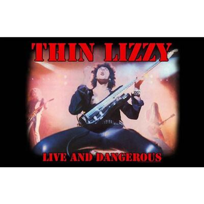 Thin Lizzy - Live And Dangerous - Svart - Textilposter Thin Lizzy - Live And Dangerous - Svart - Textilposter