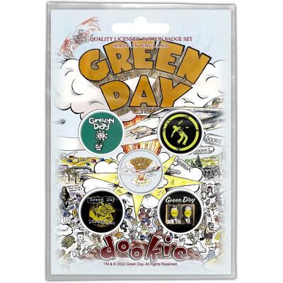 Green Day Dookie Pack de Pins - Badge Pack - Publicité Green Day Dookie Pack de Pins - Badge Pack - Publicité