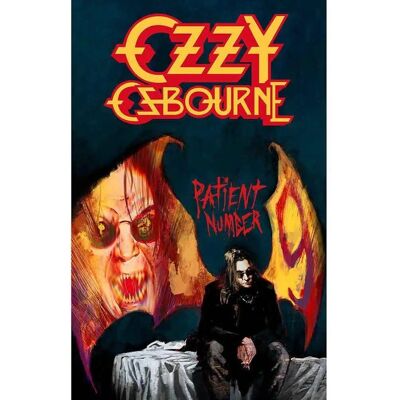 Ozzy Osbourne Patient No.9 Svart Textilplakat - Produkttyp Ozzy Osbourne Patient No.9 Svart Textilplakat - Produkttyp