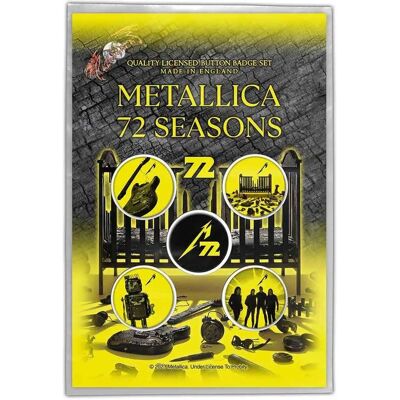 Metallica - 72 Seasons - 5x 25mm Badges - Badge Pack Metallica - 72 Seasons - 5x 25mm Badges - Badge Pack