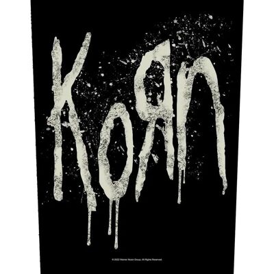 Korn Splatter Logo Baksidespatch Svart Medium - Patch Korn Splatter Logo Baksidespatch Svart Medium - Patch