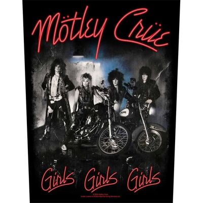 Plugged Sweden Motley Crue Bakpåse - Girls, Girls, Girls - Patch Plugged Sweden Motley Crue Bakpåse - Girls, Girls, Girls - Patch