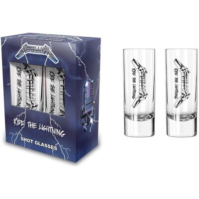 Metallica Ride The Lightning shot-lasien setti - 2 kpl Metallica Ride The Lightning shot-lasien setti - 2 kpl