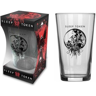Sleep Token Weißes Bierglas - Sigil Logo - 568ml Sleep Token Weißes Bierglas - Sigil Logo - 568ml