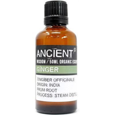 Organiczny olejek z imbiru - Imbir Organiczny 50ml - Olejek Eteryczny Organiczny olejek z imbiru - Imbir Organiczny 50ml - Olejek Eteryczny