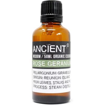 Ancient Wisdom Organiczny olejek z geranium rosa - 50ml Ancient Wisdom Organiczny olejek z geranium rosa - 50ml