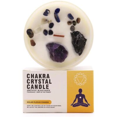 Bougie Chakra du Plexus Solaire de Holistic - Confiance et Ancrage - Publicité Bougie Chakra du Plexus Solaire de Holistic - Confiance et Ancrage - Publicité