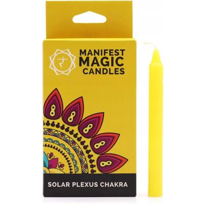 AWArtisan Solar Plexus Chakra Magic Candle - 12 pcs AWArtisan Solar Plexus Chakra Magic Candle - 12 pcs