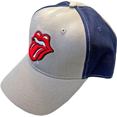 The Rolling Stones Classic Tongue grå och blå baseballkeps - Baseball Cap The Rolling Stones Classic Tongue grå och blå baseballkeps - Baseball Cap