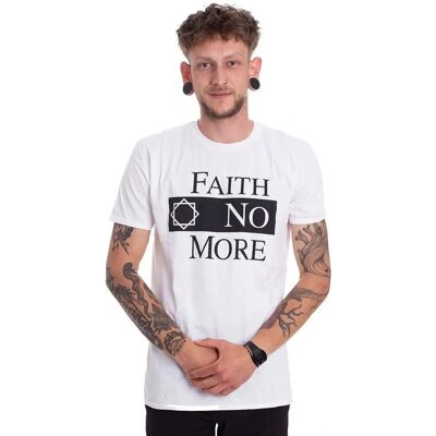 Faith No More V.2 Vit T-shirt - Rock T-shirt Faith No More V.2 Vit T-shirt - Rock T-shirt