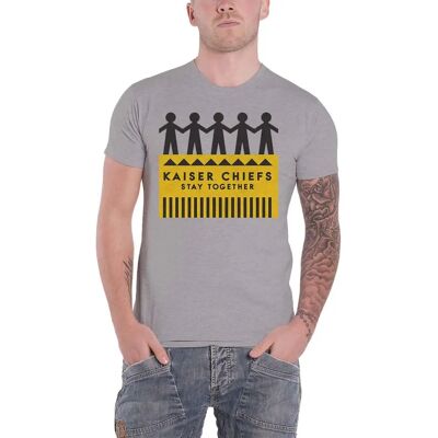 Kaiser Chiefs Paper Dolls T-shirt - Officiell bandlogga - Herrens Marl Grey Kaiser Chiefs Paper Dolls T-shirt - Officiell bandlogga - Herrens Marl Grey